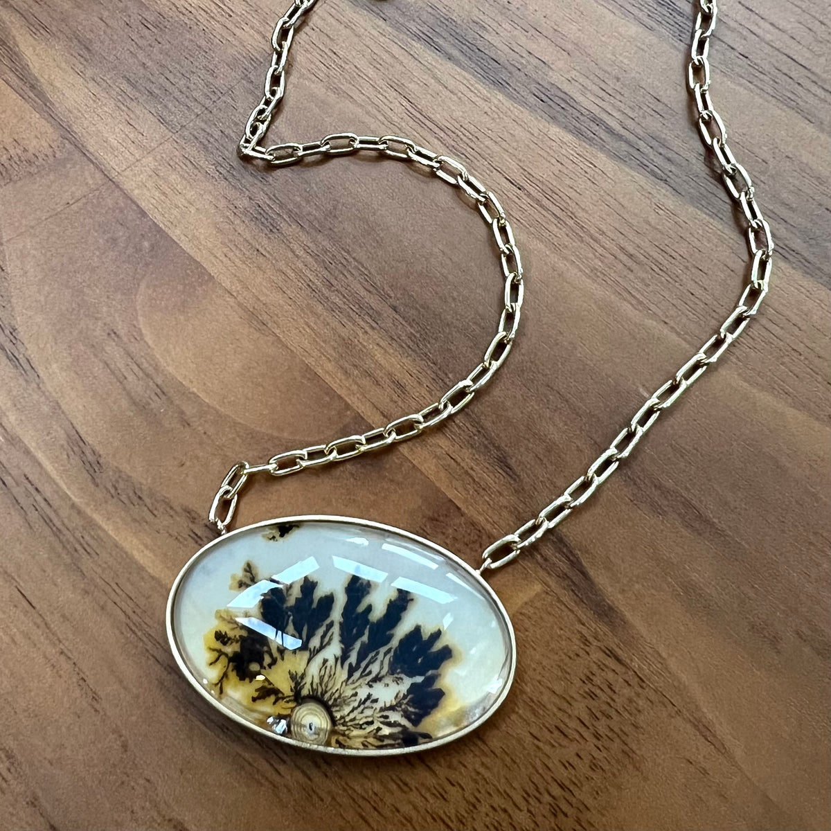 DENDRITIC AGATE NECKLACE