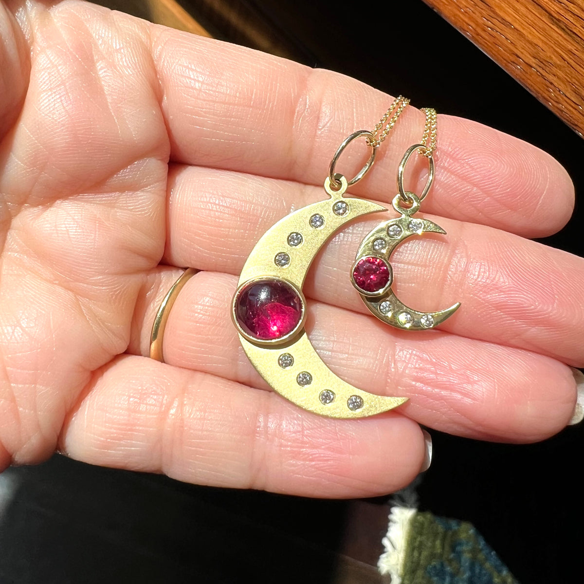 18K CRESCENT MOON CHARMS