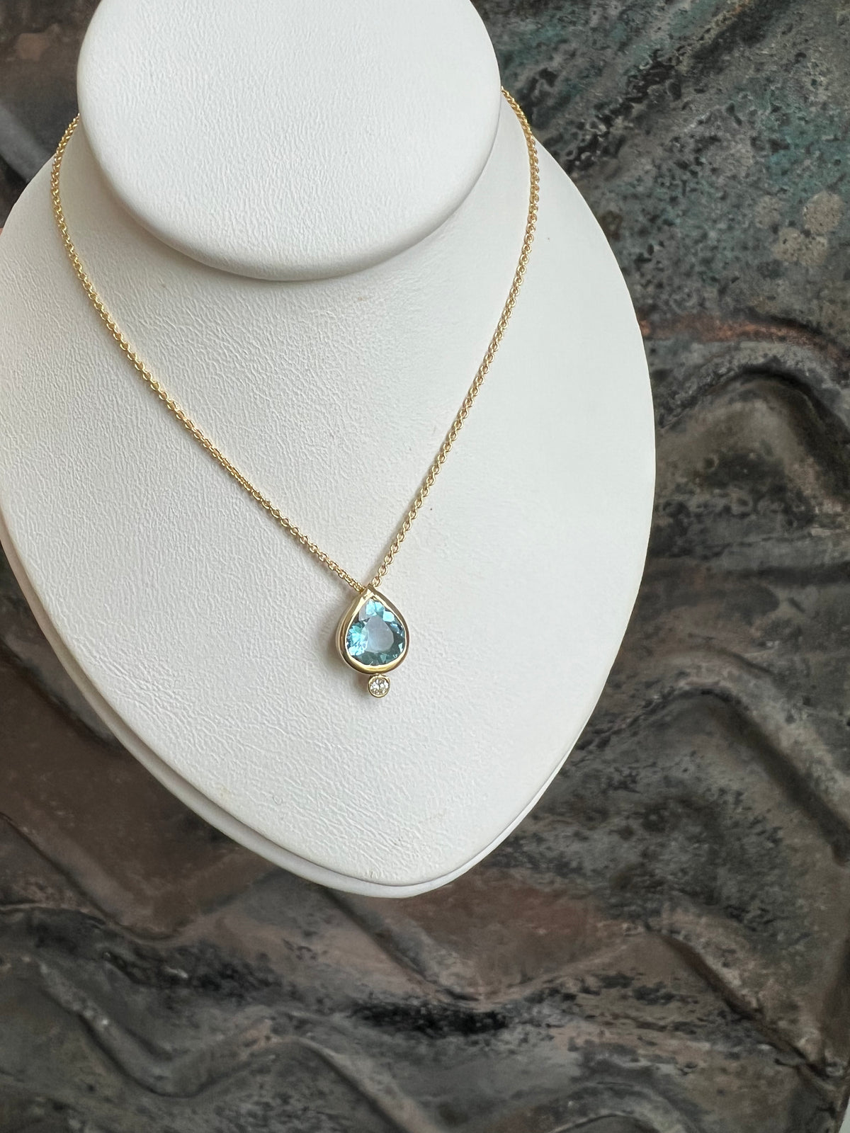 AQUAMARINE SACRED SEED NECKLACE