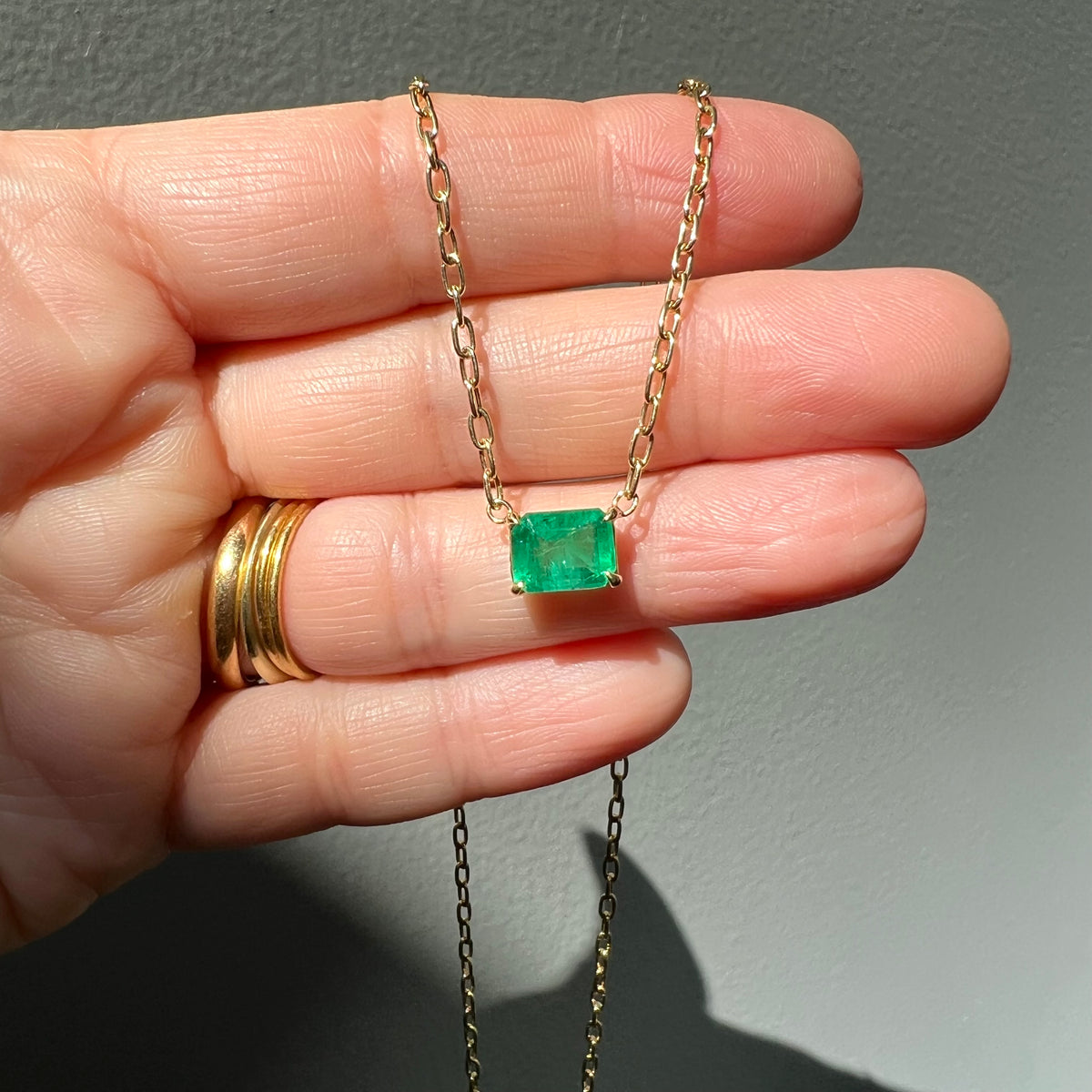 14k Emerald Cut Necklace | Karlas Jewelry & Gifts