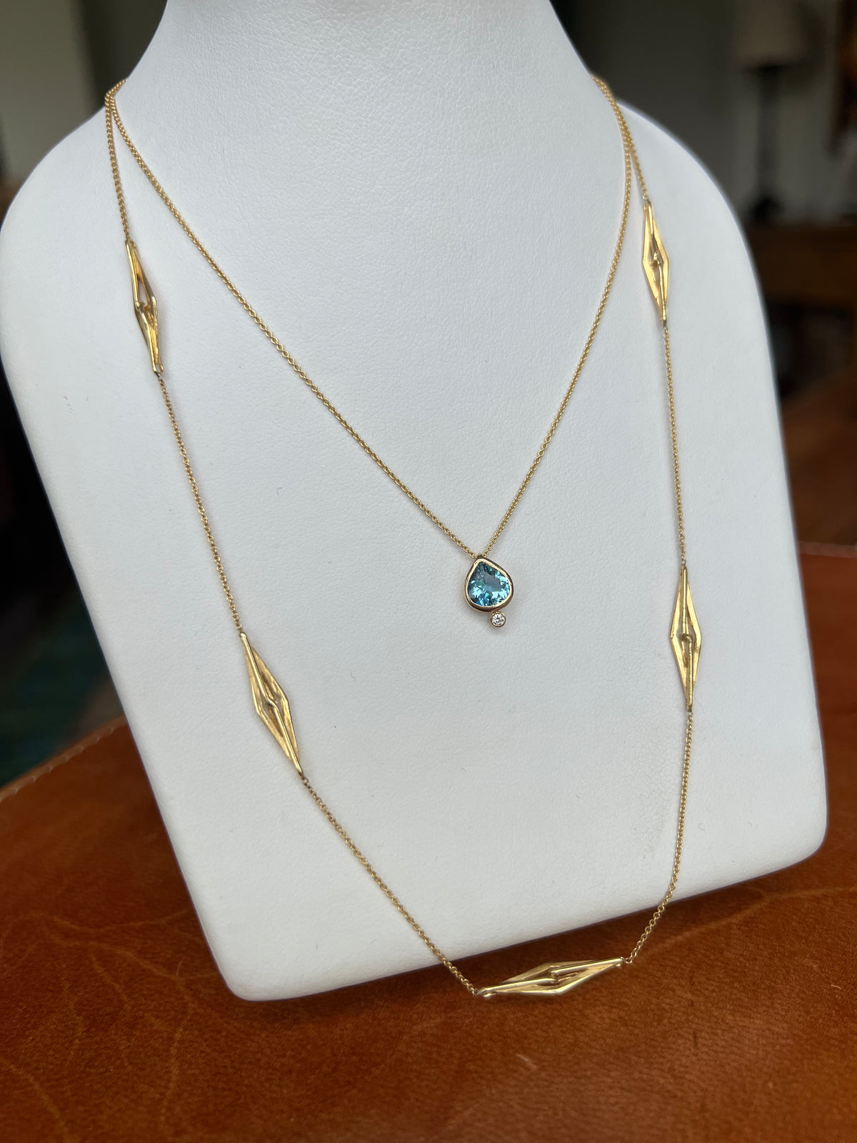 AQUAMARINE SACRED SEED NECKLACE