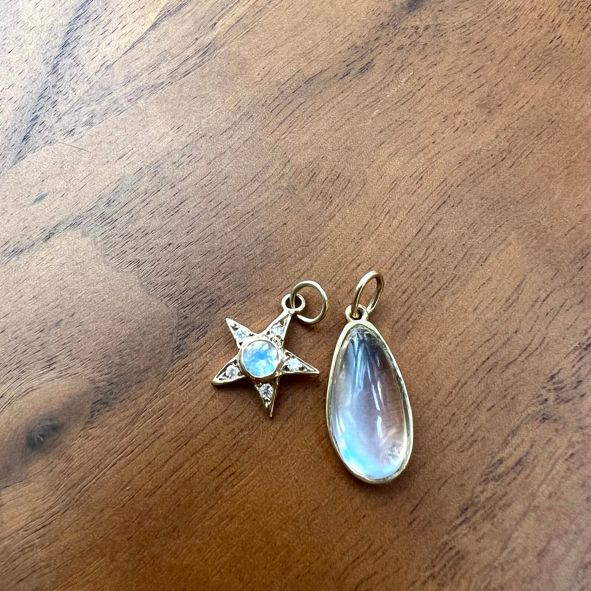 MOONSTONE CELESTIAL GOLD CHARMS