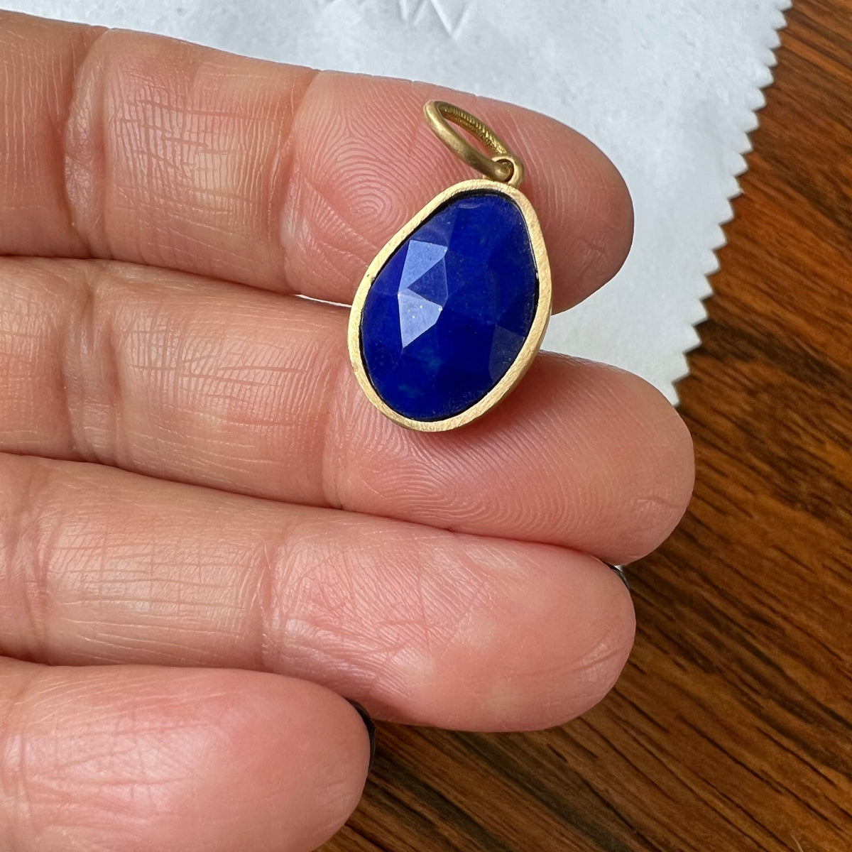 LAPIS GOLD CHARMS