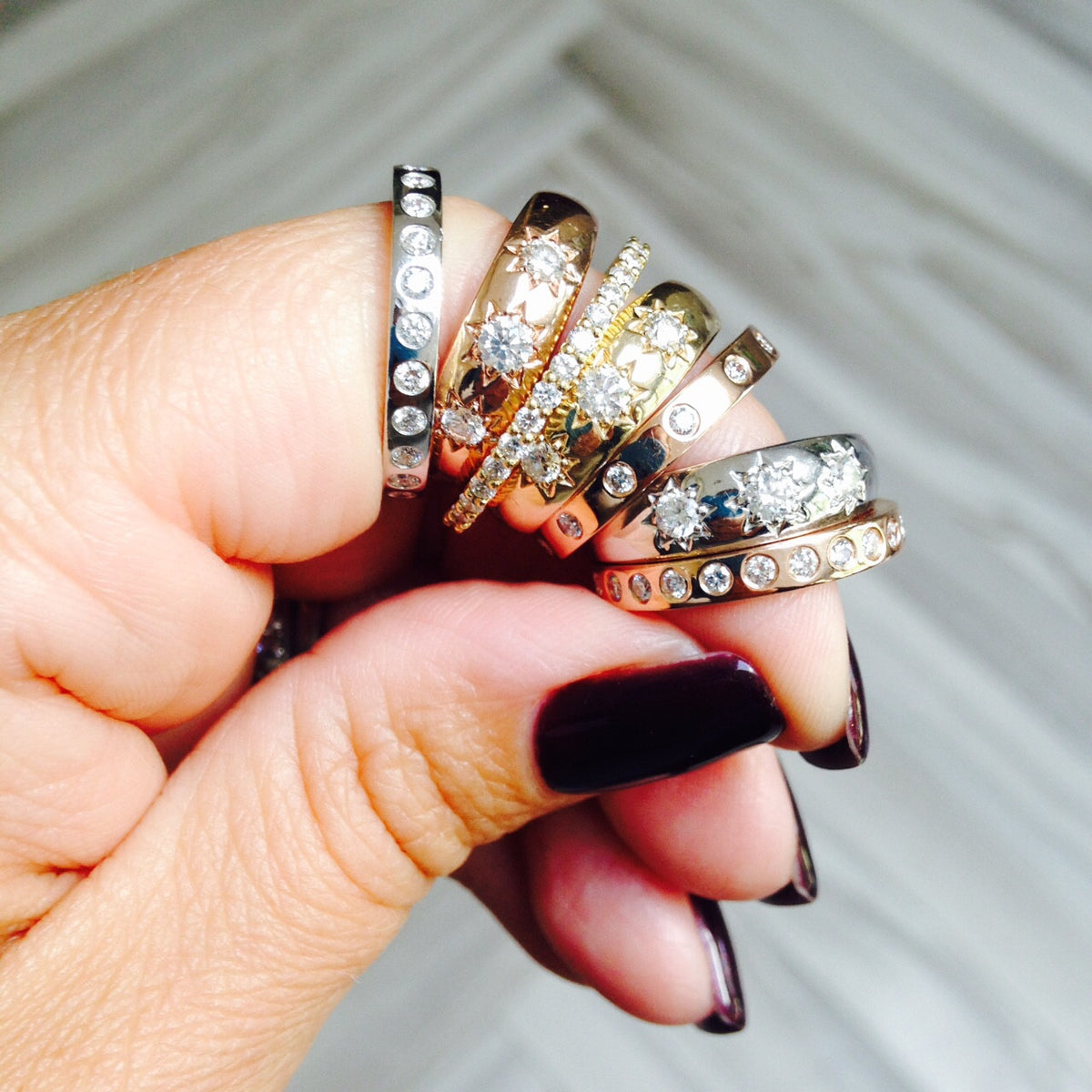 LUCKY STAR WHITE GOLD RING