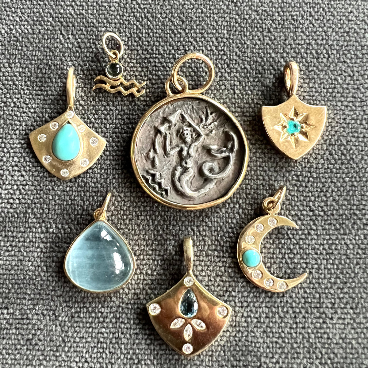 AQUARIUS ZODIAC CHARM